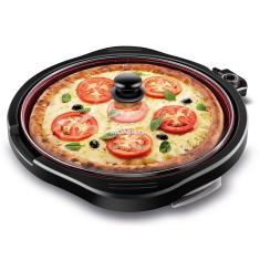 Grill Redondo Mondial G-03-RC Cook & Grill Antiaderente Tampa de Vidro 1270W Red Ceramic 220V