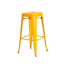 Banqueta Tolix Iron Design Amarela