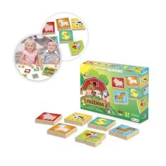 Quebra-Cabeça em Blocos 24 Peças Brinquedo Didático Infantil Fazendinha