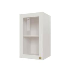 Armário Aéreo 1 Portas 40cm com Porta de Vidro Arizona Cabecasa Madeiramadeira Branco