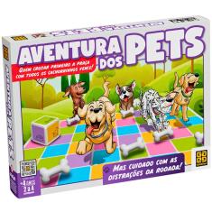 Jogo De Tabuleiro Infantil Aventura Dos Pets Grow