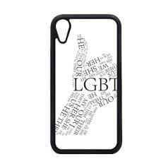 Capa com bandeira de arco-íris LGBT ótima para iPhone XR para proteção de telefone Apple