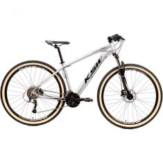 Bicicleta Aro 29 Ksw Xlt 27v Freio Hidráulico K7 Garfo Trava Pneu Faixa - Branco Tam.15