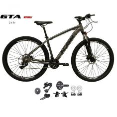 Bicicleta Aro 29 Ksw Xlt Kit 2x9 Gta Sunrun Freio Disco K7 11/36 Pedivela 24/38d Garfo Com Trava - Grafite Tam.21