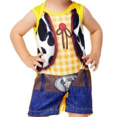 Fantasia Cowboy Bebe Menino Roupa de Xerife Peão Aniversário e Festa J
