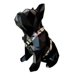 Peitoral com guia para cachorro modelo H coleira de passeio Facepet, M