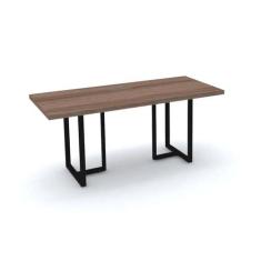 Mesa de reunião retangular powerbox pandin pe40tub - walnut