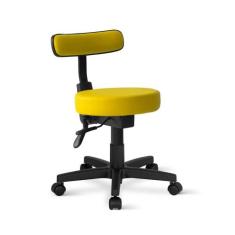Cadeira Mocho Patti Giratória Back - Flex Cadeiras, Amarelo
