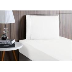 Lençol cama Solteiro 400 Fios 2 Peças algodao com elastico - Rafaloro,