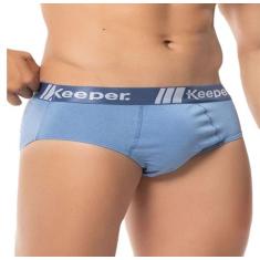 Cuecas slip algodão adulto keeper kit com 12 peças, Aleatórias, G