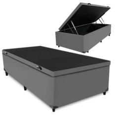 Cama Box Baú Solteiro, Casal, Queen ou King - Diversas Cores - Colchom