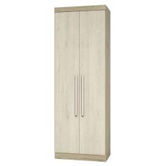 Guarda Roupa 79 Cm 2 Portas 2 Cabideiros 2 Prateleiras Master Luciane Móveis