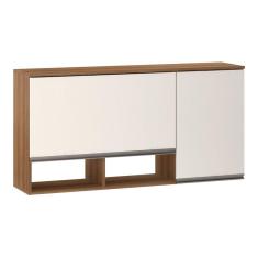 Armário Aéreo 120cm 2 Portas com Nichos Diana Luciane Móveis