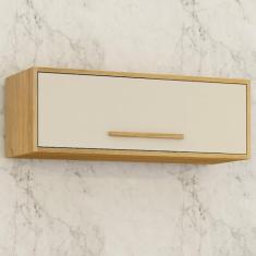 Armário de Cozinha Aéreo Geladeira Salvador Cinamomo/grafite