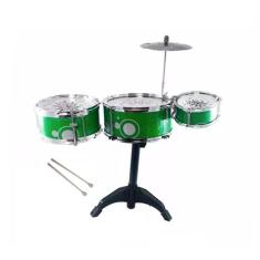 Bateria Infantil Art Brink 3 Tambores 1 Prato 2 Baquetas Jr