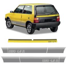 Faixa Fiat Uno 1.5 R Adesivo Decorativo Lateral E Traseiro - SPORTINOX