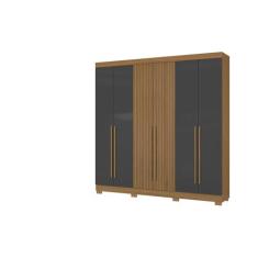 Guarda Roupa Casal Com Pés Roupeiro 6 portas 2 gavetas - Aramóveis, At