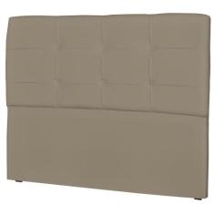 Cabeceira Casal Cama Box 195 cm London material sintético Areia - JS M