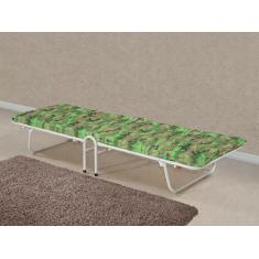 Cama Solteiro Dobrável com Colchão Espuma - Camping - bonan