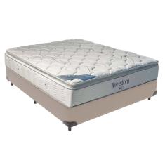 Cama Box Casal E Colchão Freedom Ortobom D33