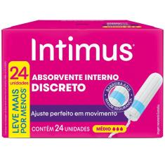 Absorvente Interno Intimus Discreto Médio  24 Unidades