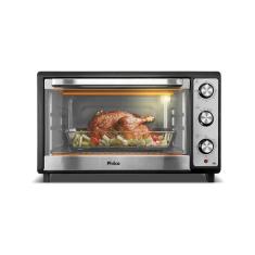 Forno Elétrico de Bancada Philco PFE65 65L 1800W Dupla Resistência com Timer Mecânico Preto 110V