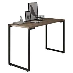 Mesa Para Computador Escrivaninha 120cm Estilo Industrial New Port F02 Castanho - Mpozenato
