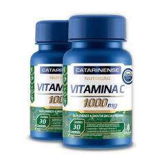 Kit 2 Vitamina C 1000mg Catarinense Pharma 30 Cápsulas