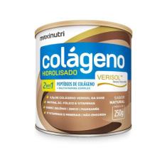 Colágeno Hidrolisado 2 Em 1 Verisol Antiruga Maxinutri Natural 250Gr