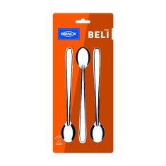 Colher P/refresco 3 Pcs Beli Brinox Aço Inox