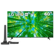 Smart TV 60" LG 4K UHD 60UQ8050 com Wi-Fi, Bluetooth, HDR, Nvidia GEFORCE NOW, ThinQ AI, Smart Magic, Google, Alexa + Antena para TV Digital