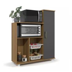 Fruteira Multiuso Para Cozinha Espaçosa com 1 Porta Balcão Para Micro-ondas E Forno An