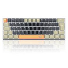 Teclado Redragon Lakshmi ABNT2 Laranja Preto Switch Brown 