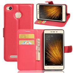 Capa para Xiaomi Redmi 3X – Capa carteira com suporte de couro PU Manyip para Xiaomi Redmi 3X, capa de proteção de telefone estilo empresarial, capa com [compartimentos para dinheiro e cartão]