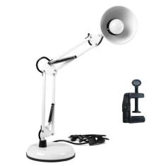 Luminária Mesa 2X1 Abajur Articulada Base Garra Flex Mt-811C - GIMPO