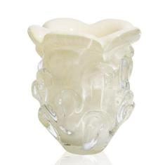 Vaso Em Cristal Murano Pérola - São Marcos