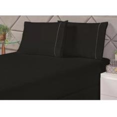 Jogo de Lençol Solteiro 2 peças Percal 180 Fios - Minha Loja Bordados,