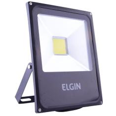 Refletor elgin power led 30w preta sem sensor bivolt