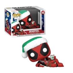 Boneco Funko Pop Marvel Deadpool Chocolate Quente de Natal