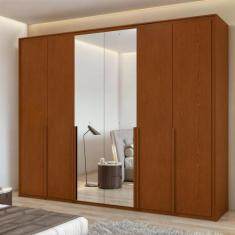 Guarda-roupa 6 Portas 6 Gavetas 100% Mdf Imperatore com Espelho - Móve