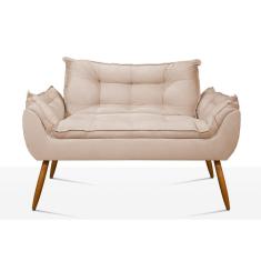 Namoradeira Opala Sofá Confortável? Balaqui Decor Cor: bege
