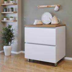 Balcão 1 Porta Basculante 1 Gaveta 70cm 100% Mdf Rainha - Nesher Móvei