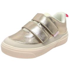 Tenis Infantil Menina Conforto Dourado Yumi Pampili