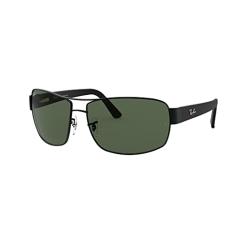 Óculos de Sol Ray-Ban 0RB3503L 006/71 Tam 64 / Preto Fosco - Lentes Verde Escuro