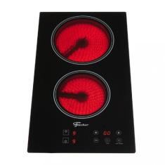 Cooktop Elétrico 2 Bocas Fischer Mesa Vitrocerâmica Touch, Preto, 220V