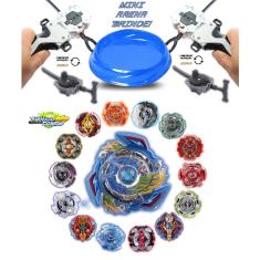 Kit 2 Beyblade Burst + 4 Lançadores Ganhe Mini Arena Tornado Gyro