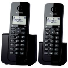 Telefone Sem Fio Kx-tgb112lbb Preto Com Identificador De Chamadas + Ramal - Panasonic