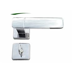 Fechadura para Porta de Banheiro com Roseta Capri 40mm Mgm Cromado