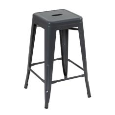 Banqueta Média Iron Tolix 66 Cm Cinza Escuro Cinza-escuro