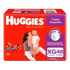 Fralda Huggies Supreme Care Roupinha  - Tam. Xg 12 A 15Kg 48 Unidades